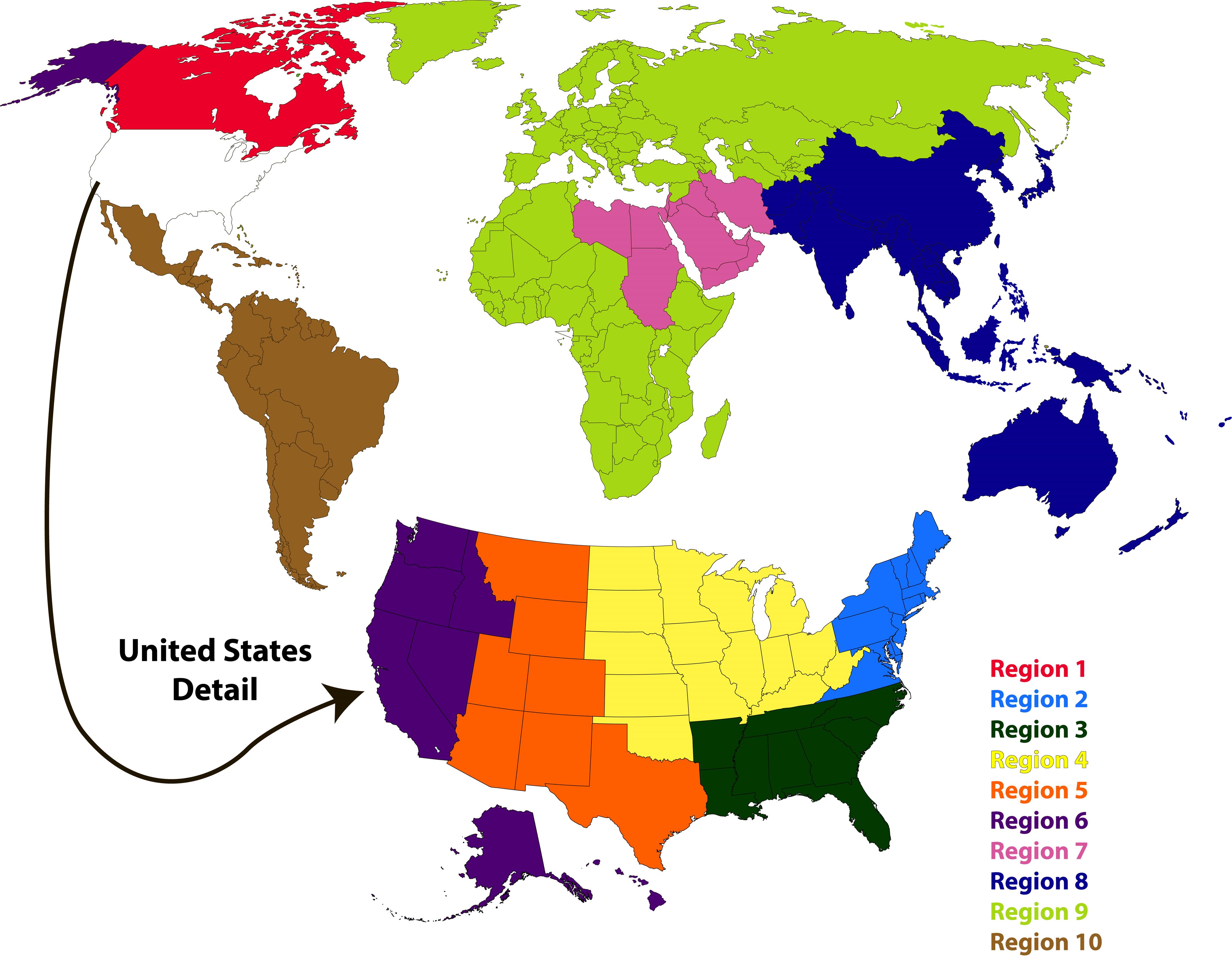 Regions Map